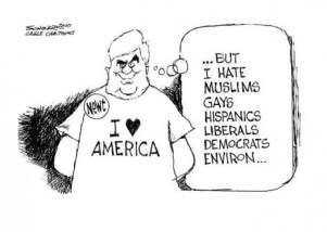 political-cartoon-on-newt-racism-i-love-america-but-hate